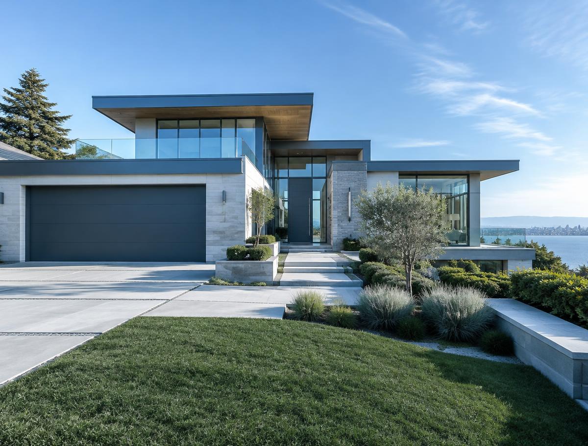 Contemporary home prepared for a property marketing campaign